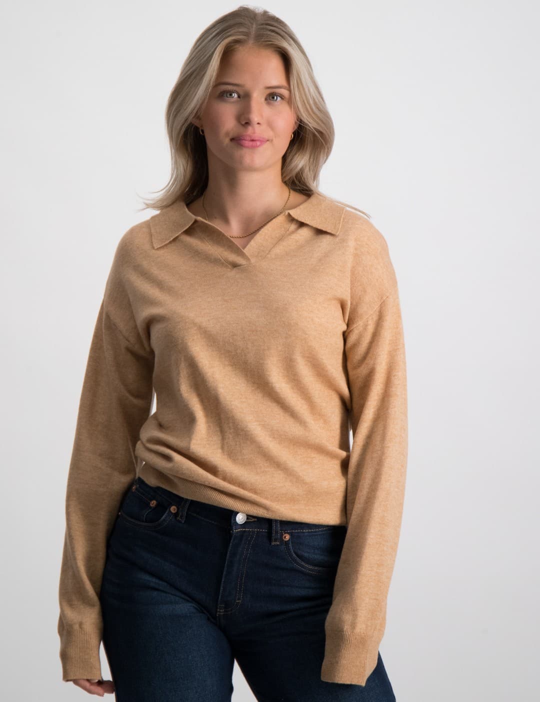 Relaxed-fit polo pullover