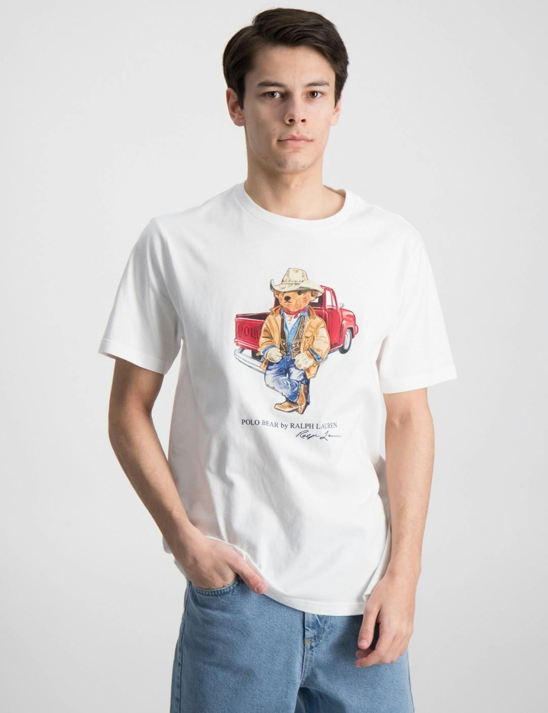 Polo Bear Cotton Jersey T-Shirt til Dreng | Kids Brand Store