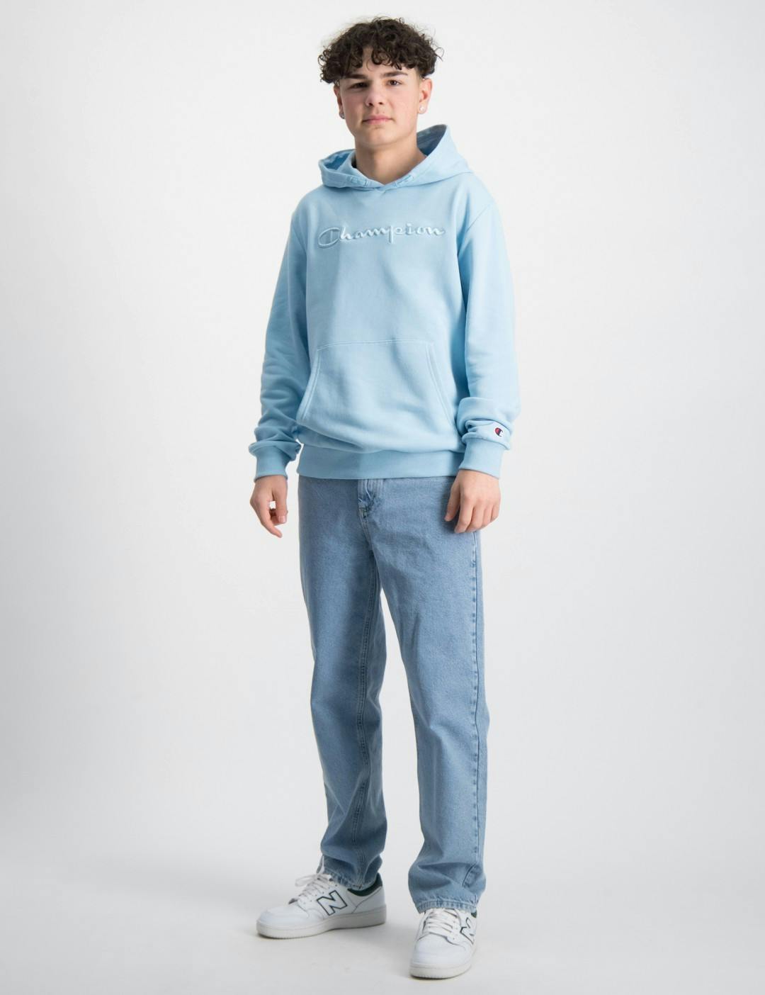 Alfabetisk orden Korrespondance Mountaineer Blå Hooded Sweatshirt til Dreng | Kids Brand Store