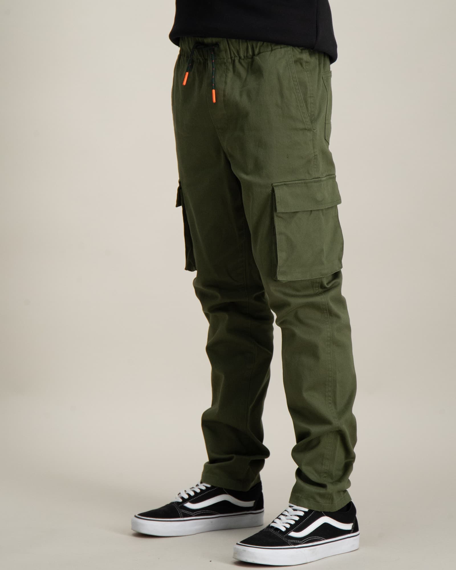 STRAIGHT LEG PEACHED CARGO PANT