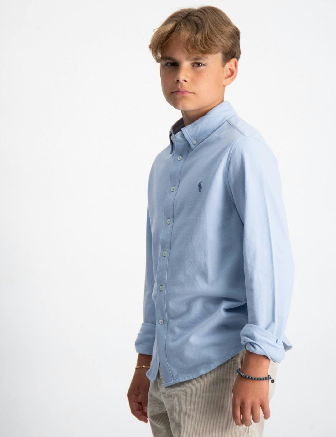 Blå Knit Shirt til Dreng Kids Brand Store
